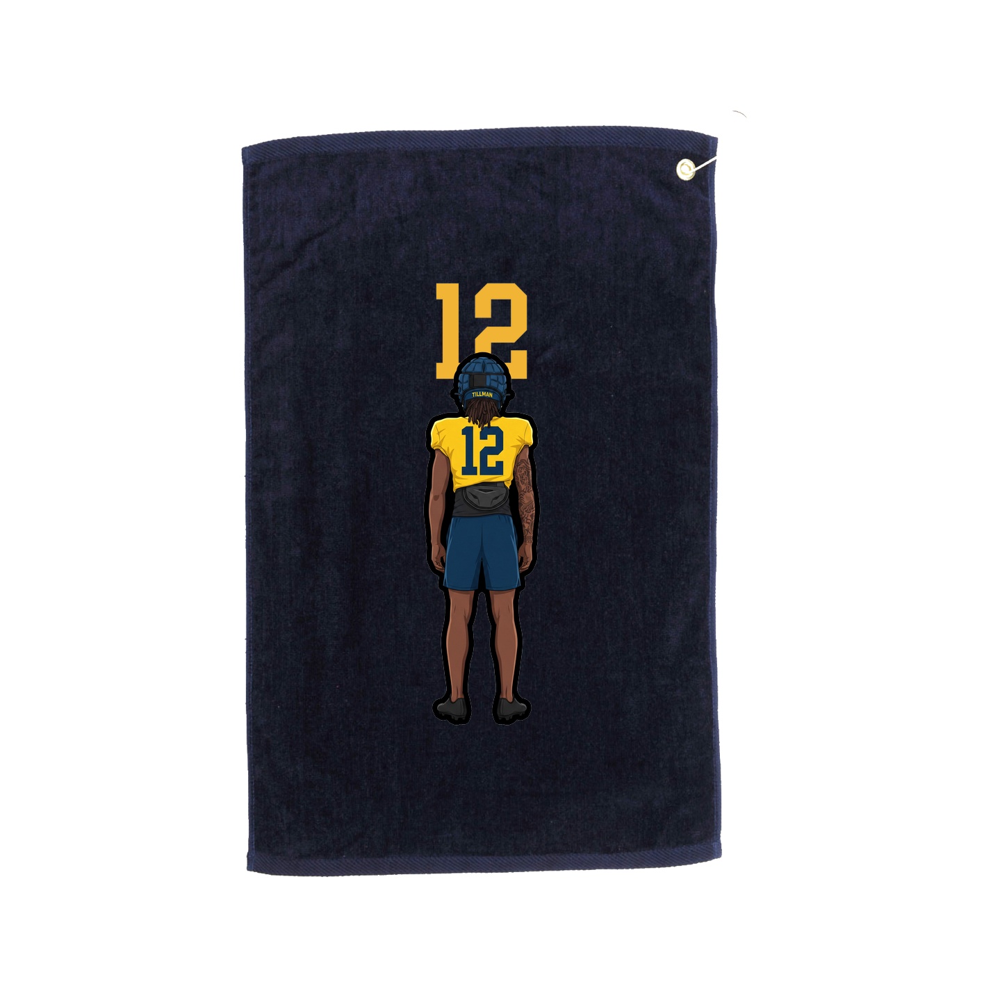 Golf Towel — Number Top in Navy