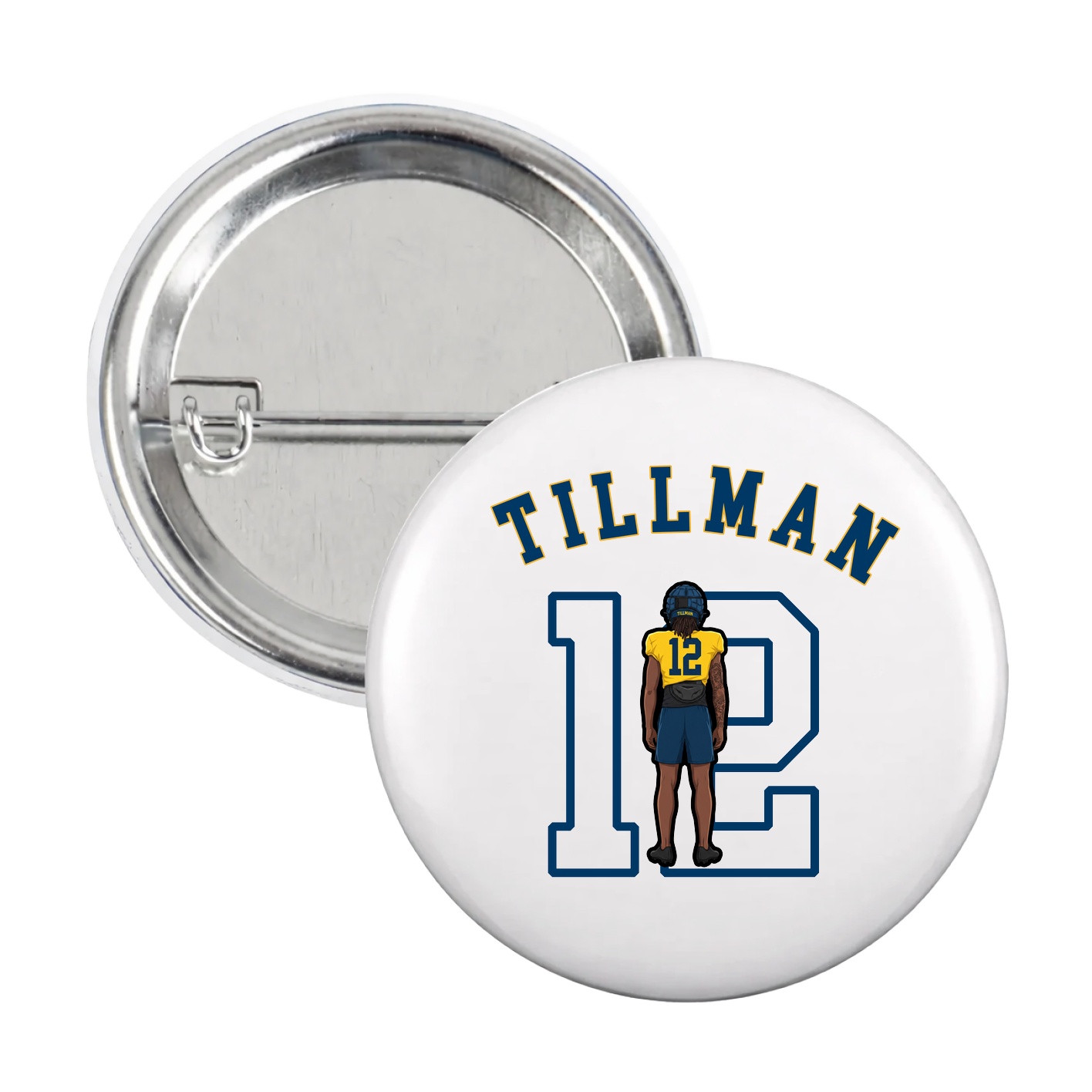 Game Day Button — Shirsey Arch in White