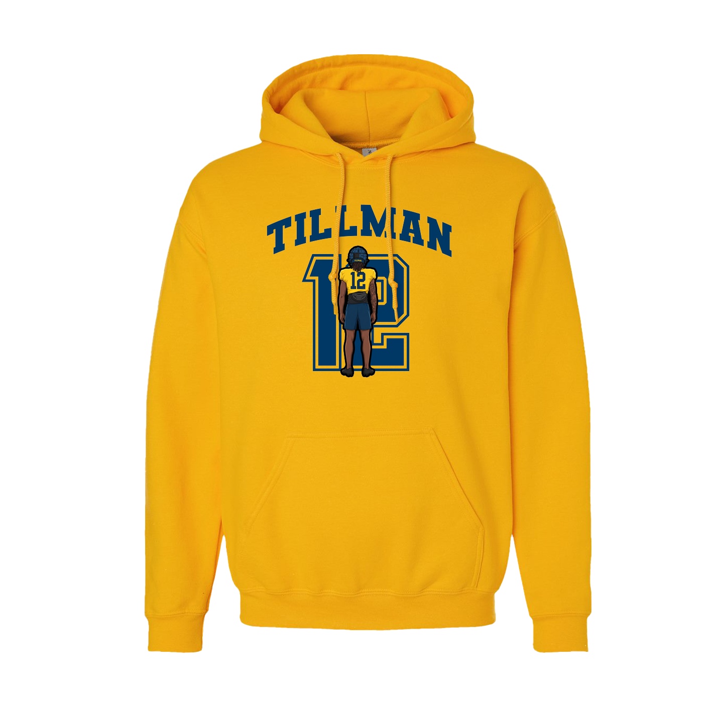 Hoodie — Number in Gold