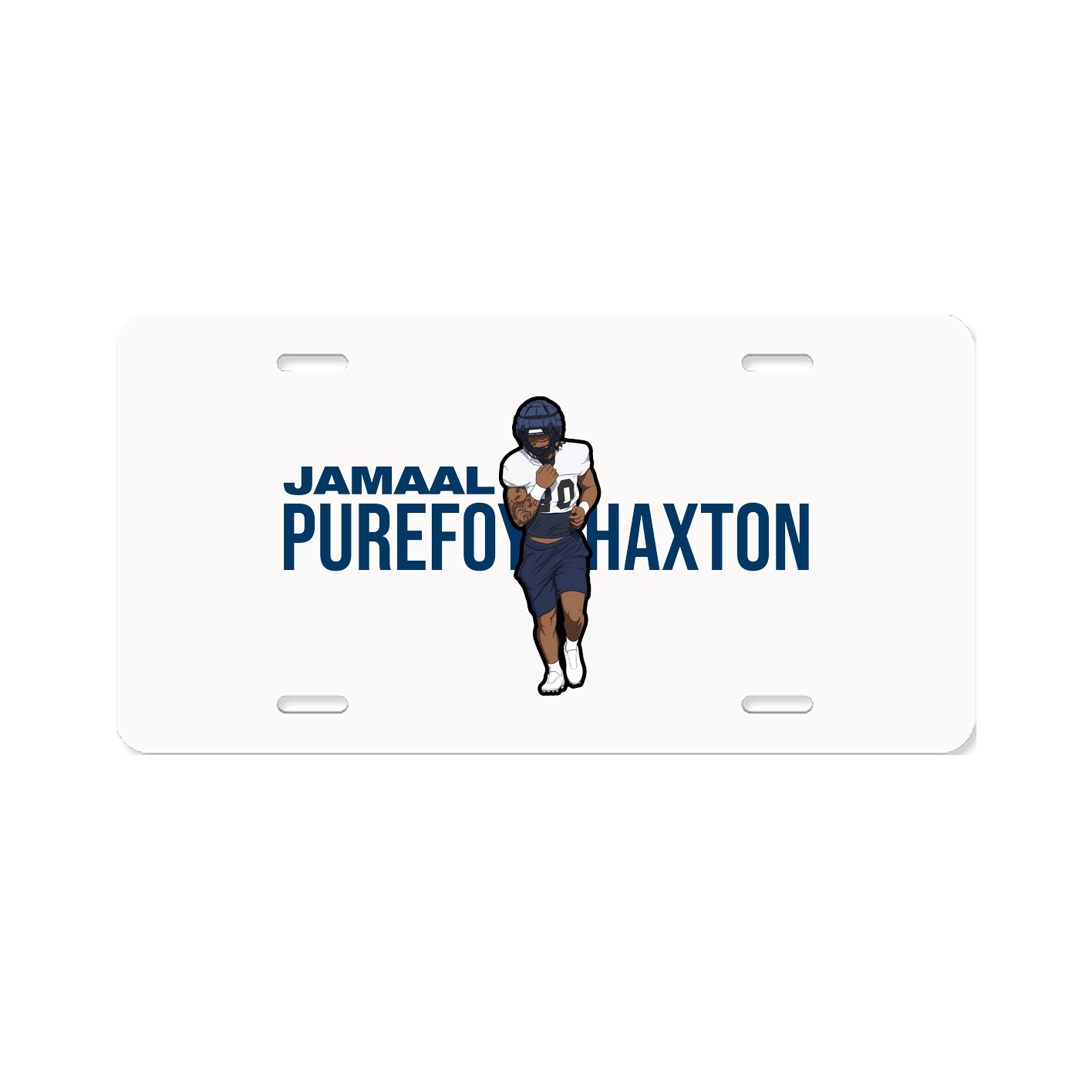 License Plate — Player Name in Classic