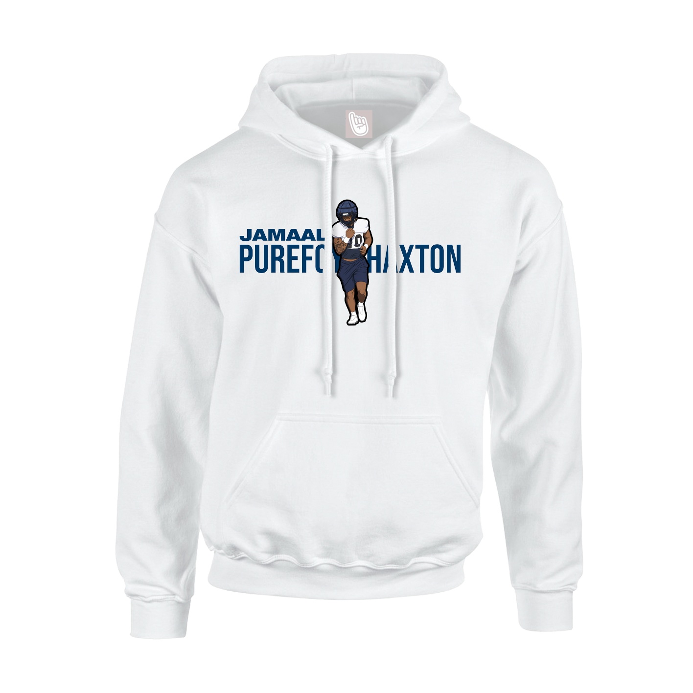 Hoodie — Player Name in White