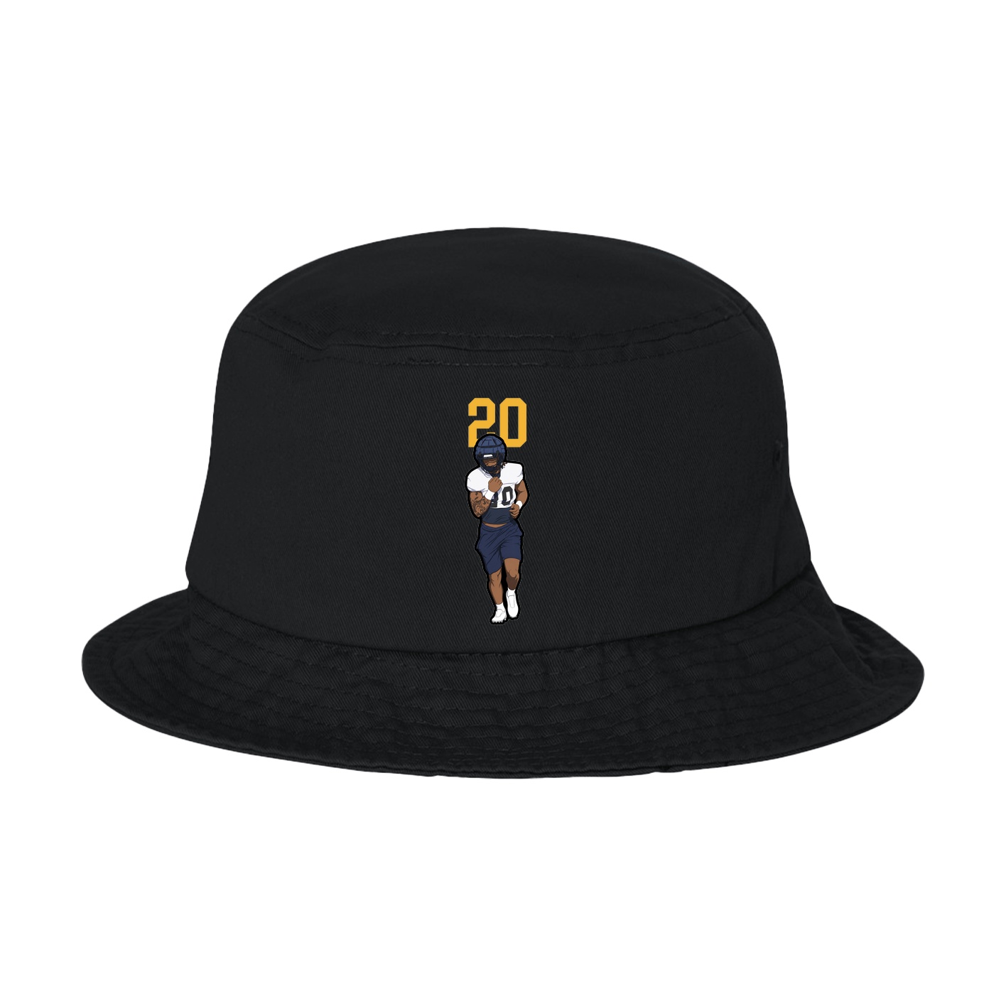 Bucket Cap — Number Top in Black