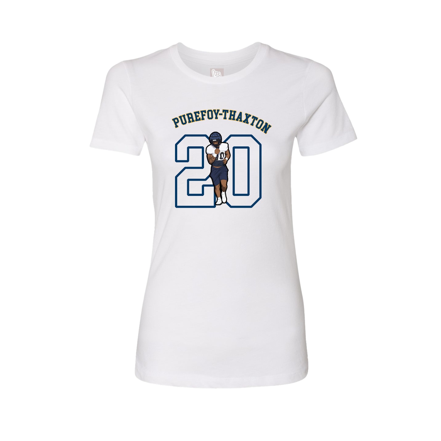 Fitted Women's Tee — Shirsey Arch in White