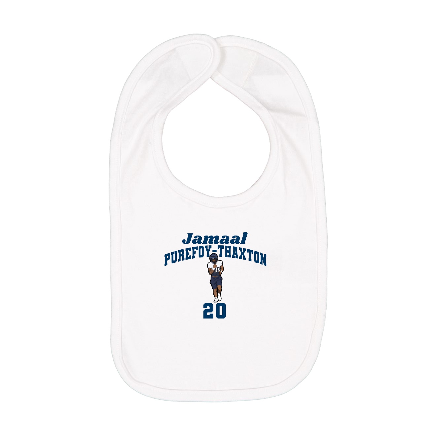 Infant Bib — Signature Arch in White