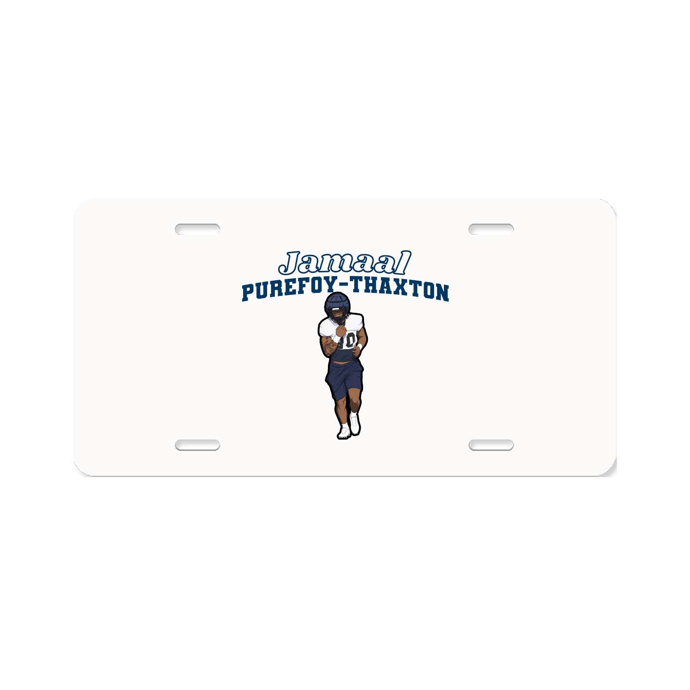 License Plate — Name Arch in Classic