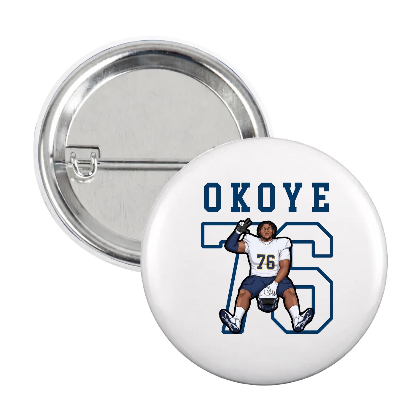 Game Day Button — Shirsey in White