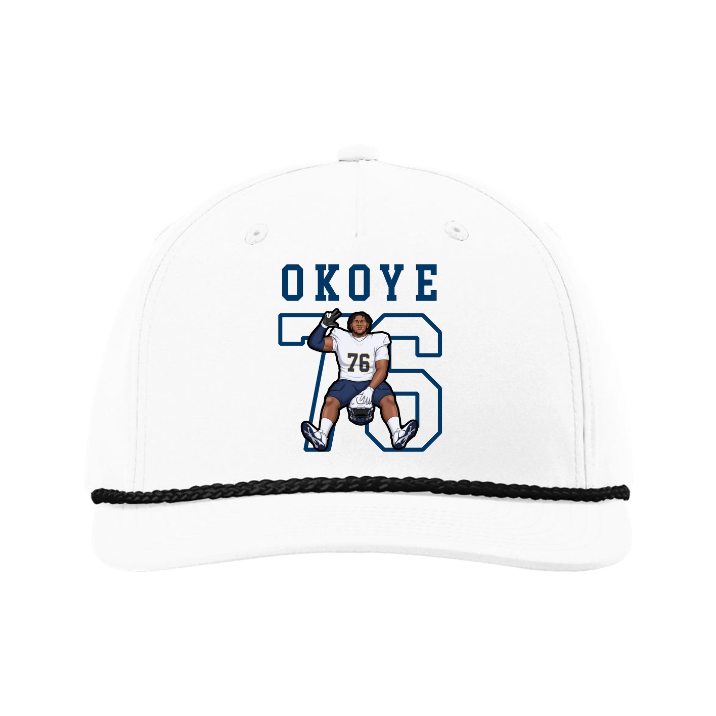 Five-Panel Classic Rope Cap — Shirsey in White