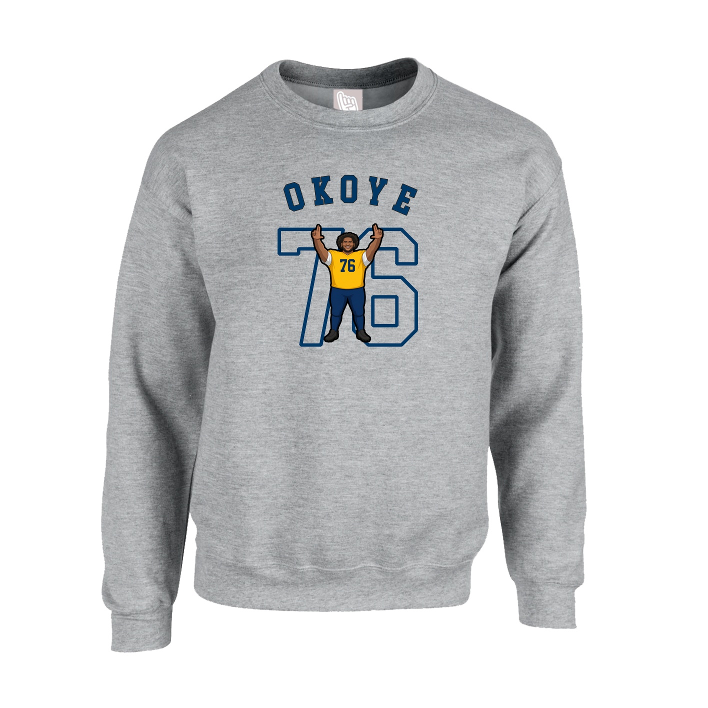 Fleece Crew — Shirsey Arch in Grey