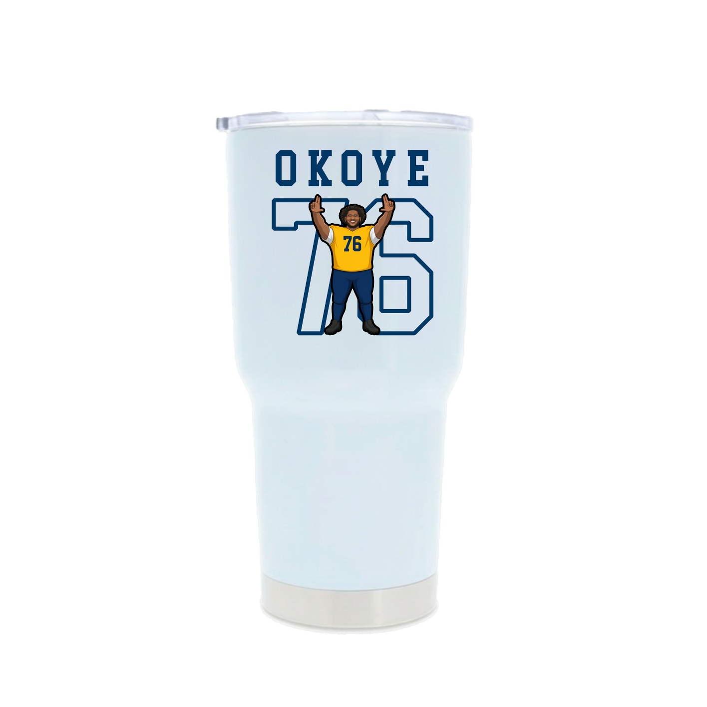 30oz Stainless Steel Tumbler — Shirsey in White