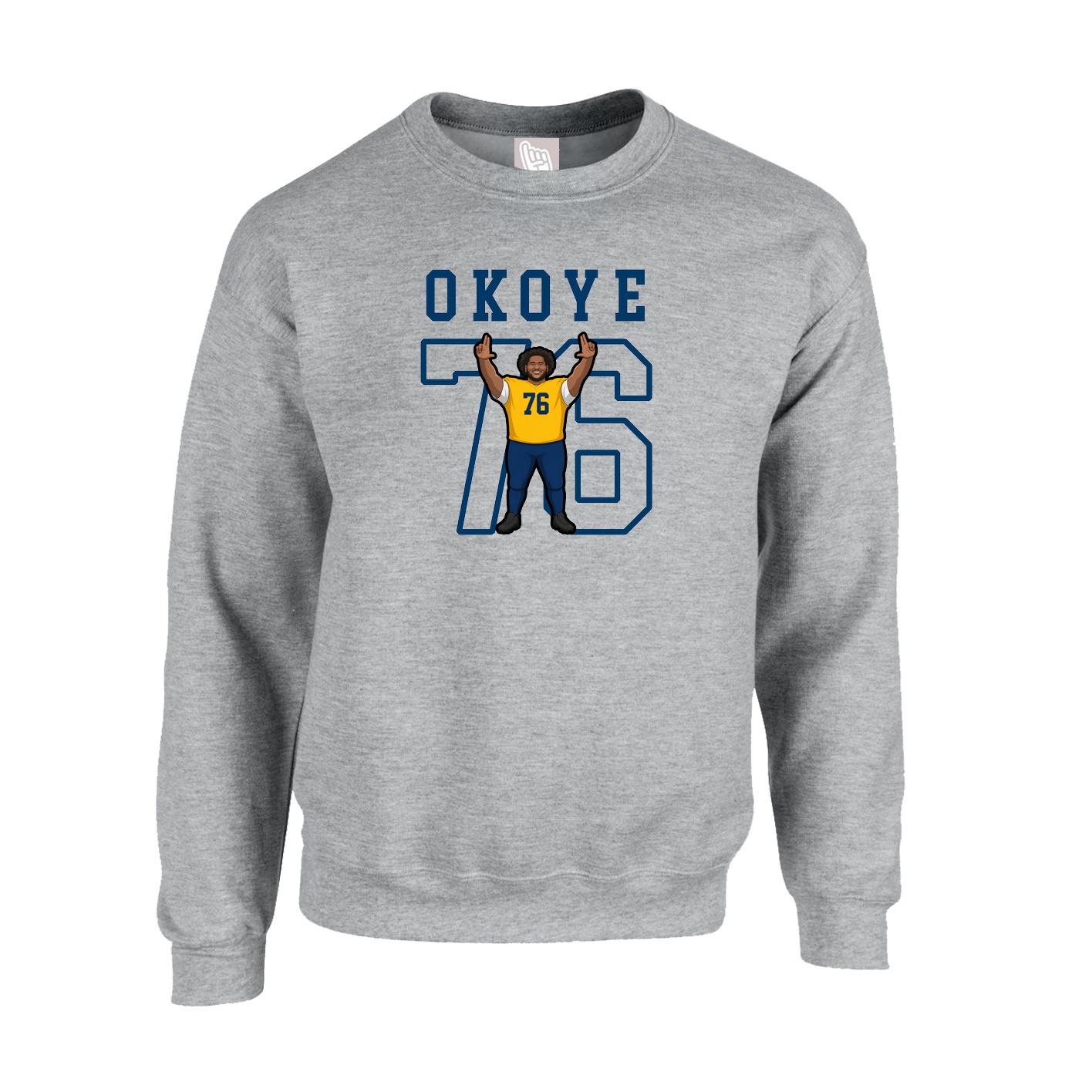 Fleece Crew — Shirsey in Grey