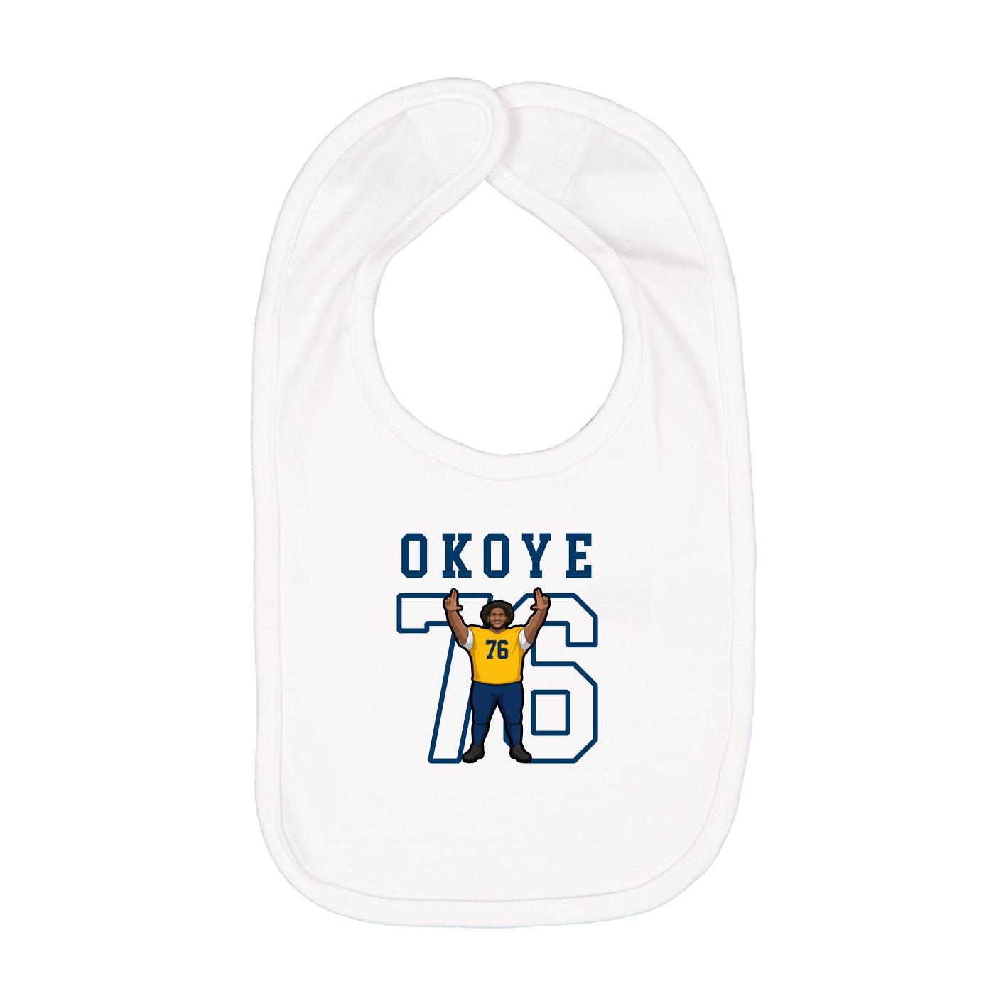 Infant Bib — Shirsey in White