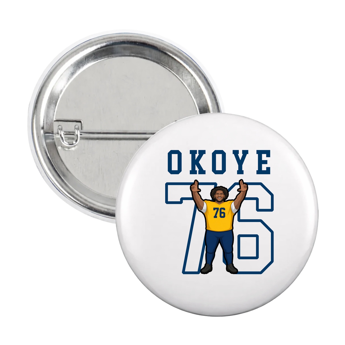 Game Day Button — Shirsey in White