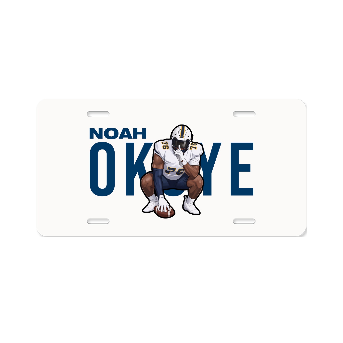 License Plate — Player Name in Classic