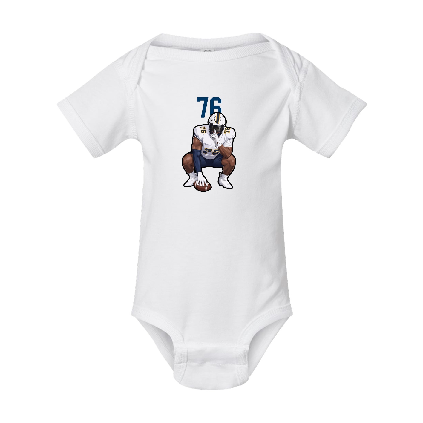 Baby Onesie — Number Top in White