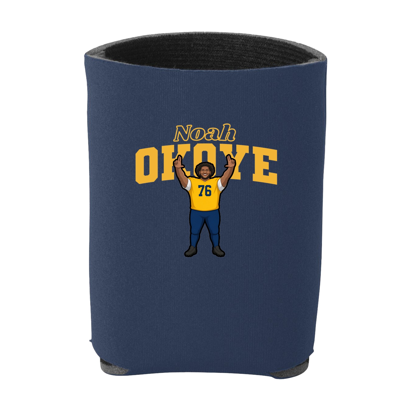 Can Holder — Name Arch in Navy