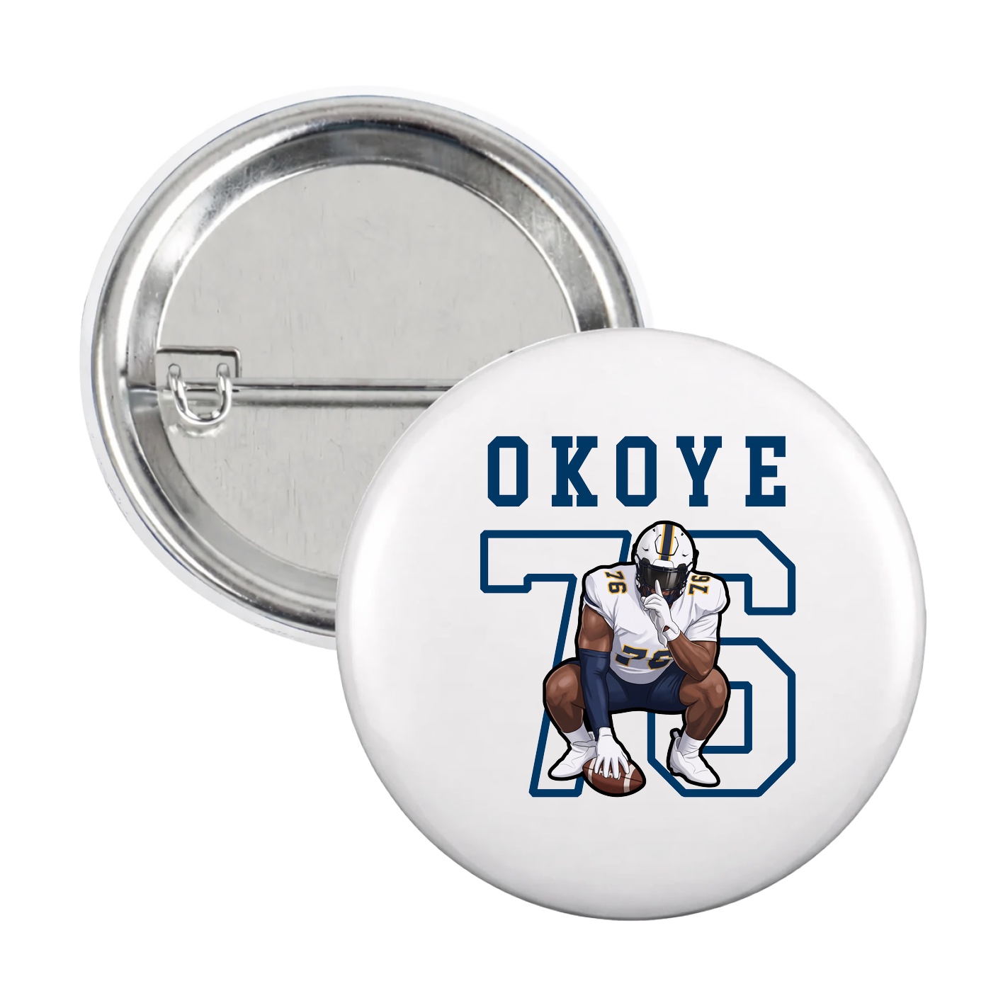 Game Day Button — Shirsey in White