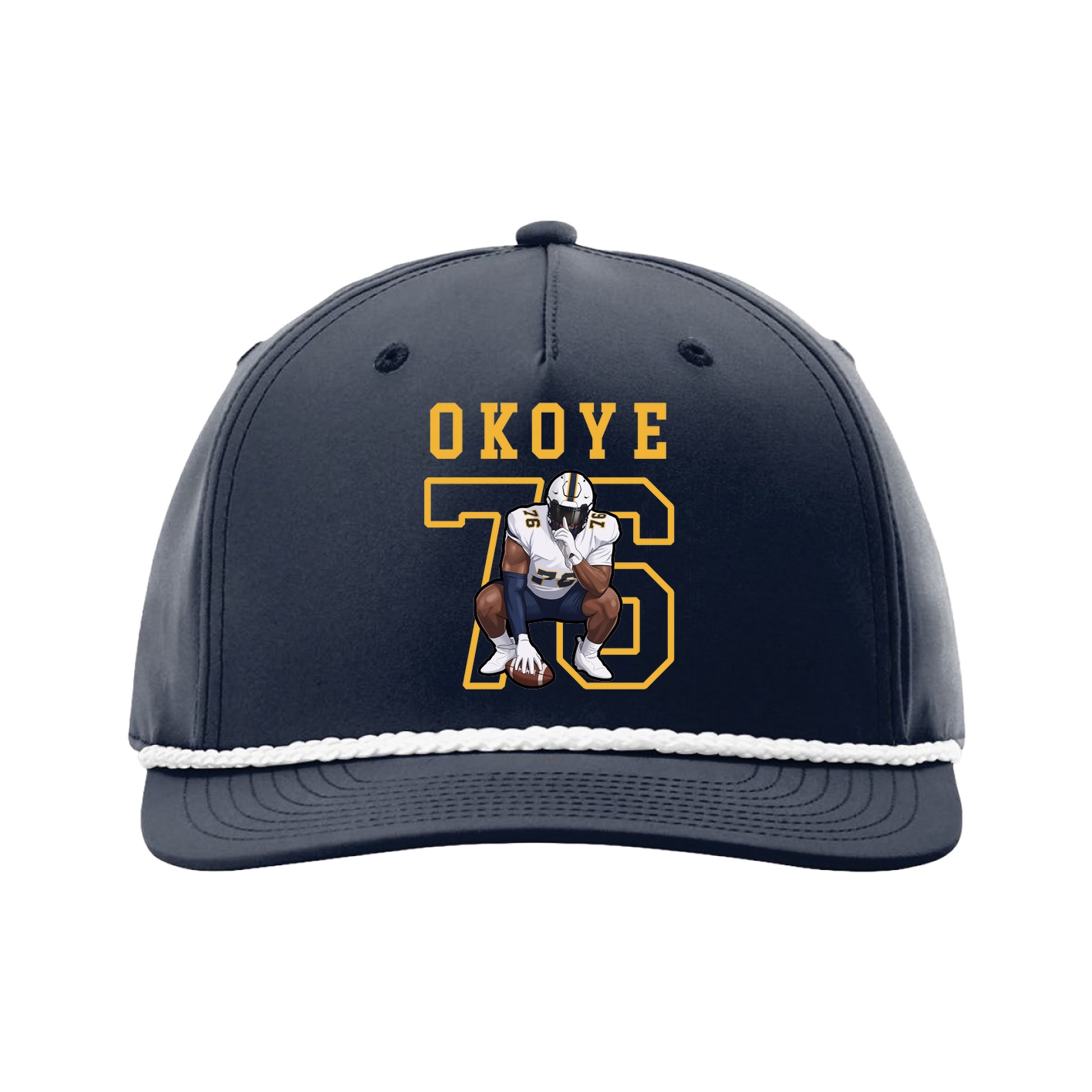 Five-Panel Classic Rope Cap — Shirsey in Navy
