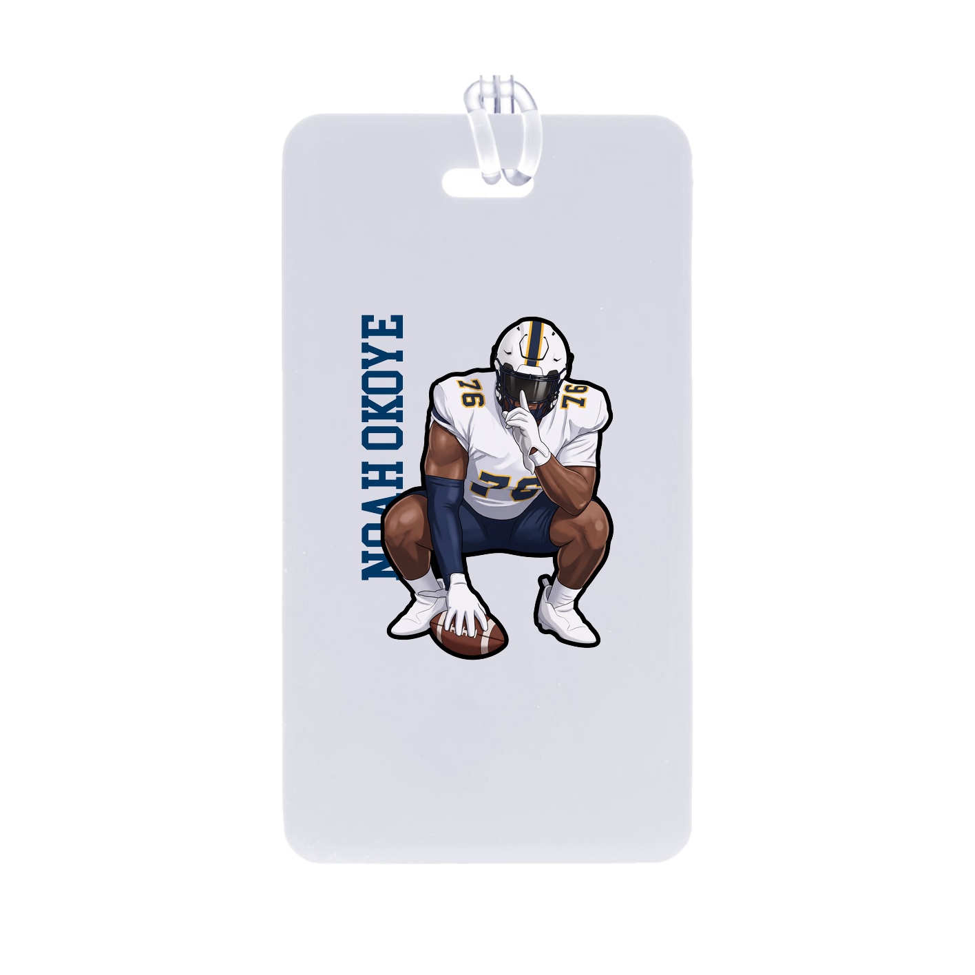 Bag Tag — Name Vertical in Classic