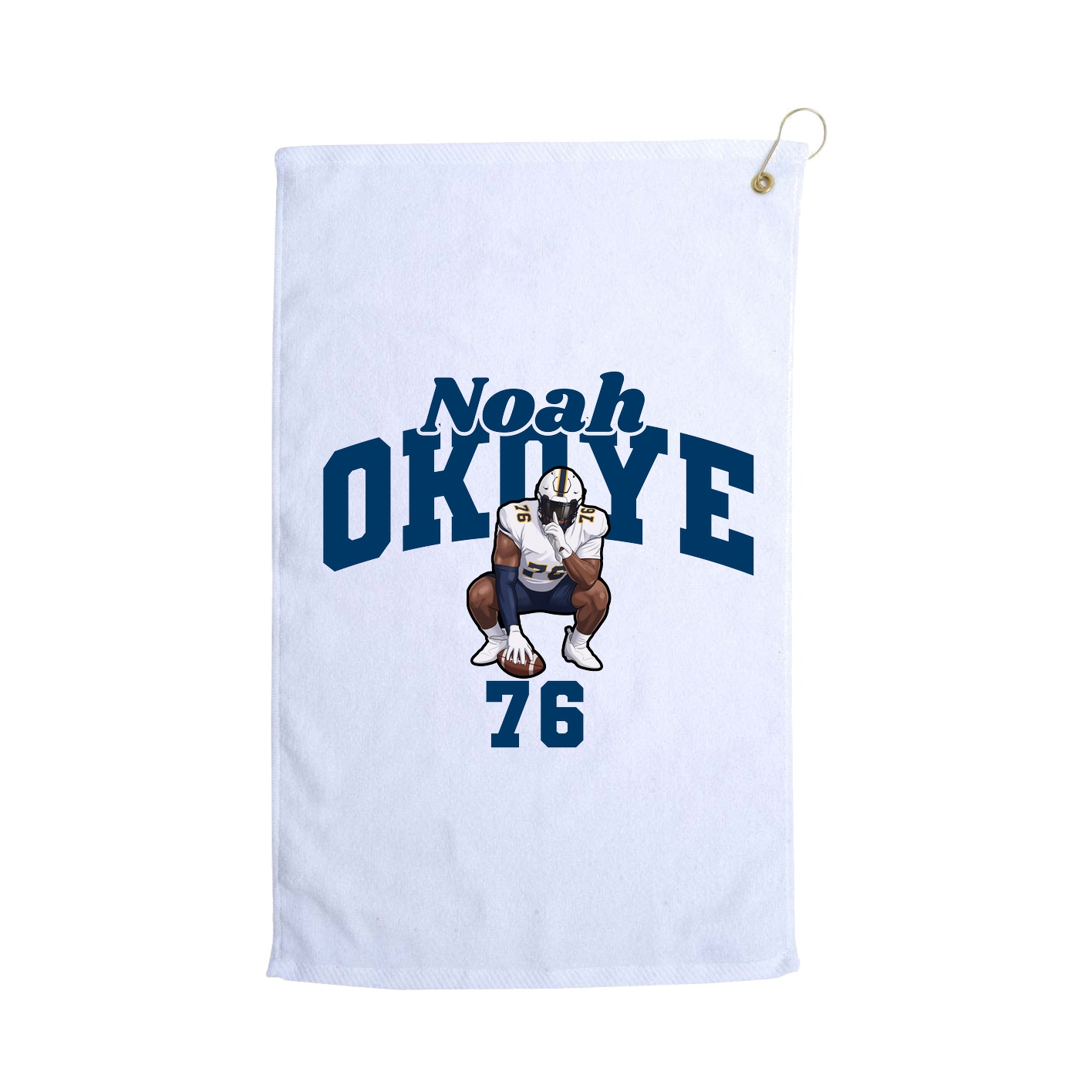 Golf Towel — Signature Arch in White