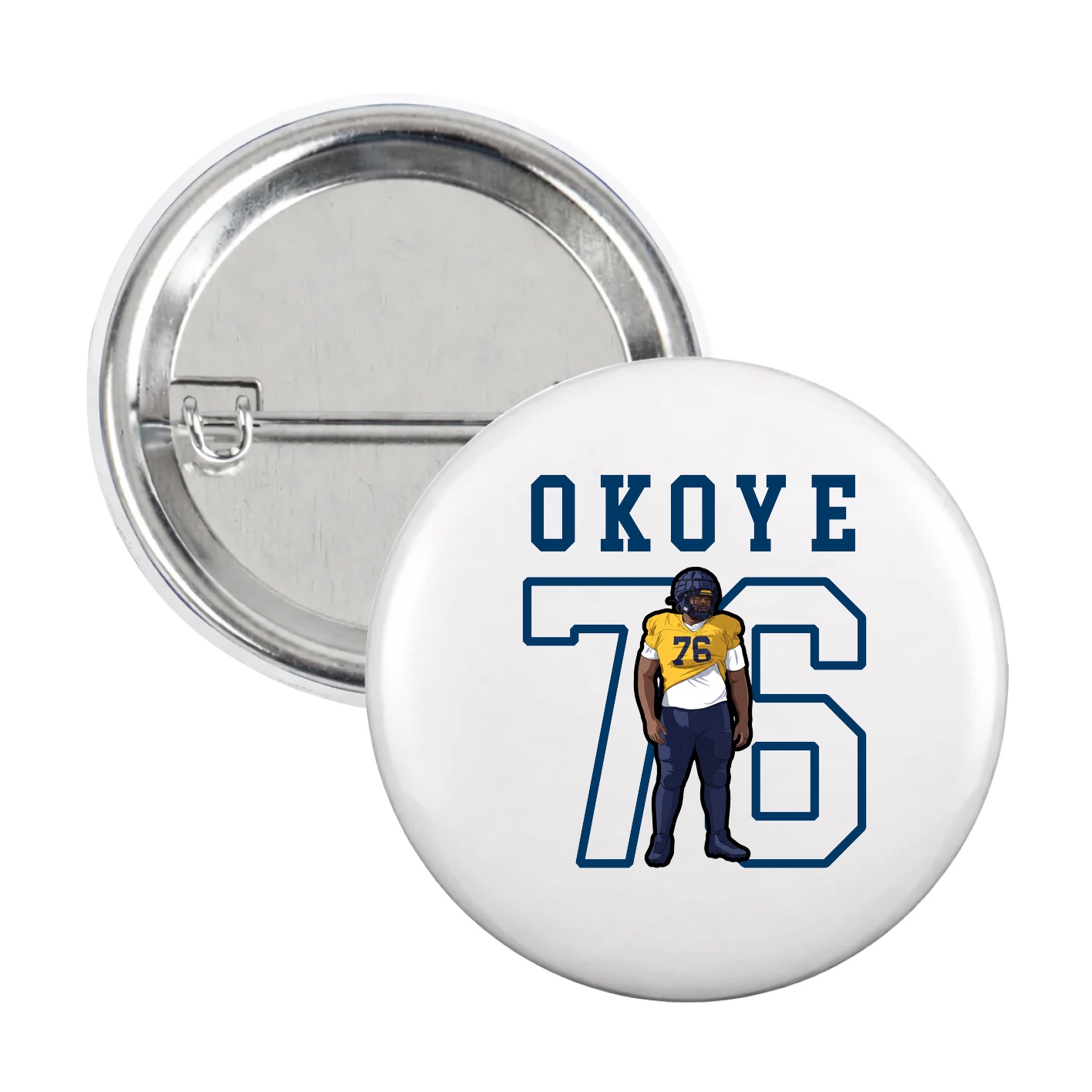 Game Day Button — Shirsey in White