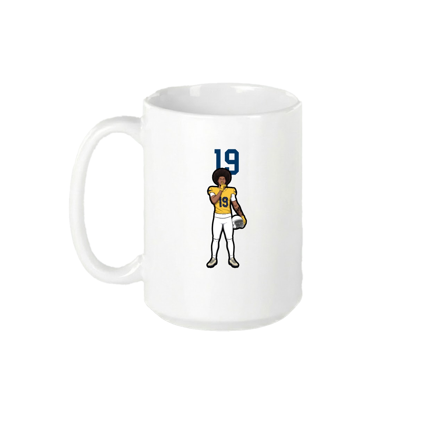 15oz Coffee Mug — Number Top in White