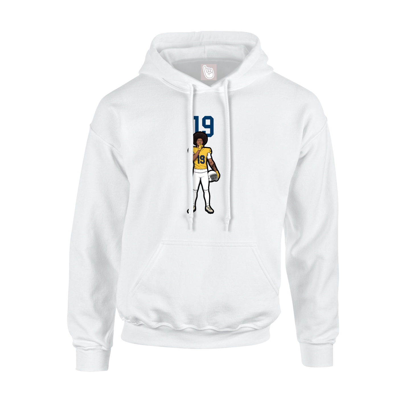 Hoodie — Number Top in White