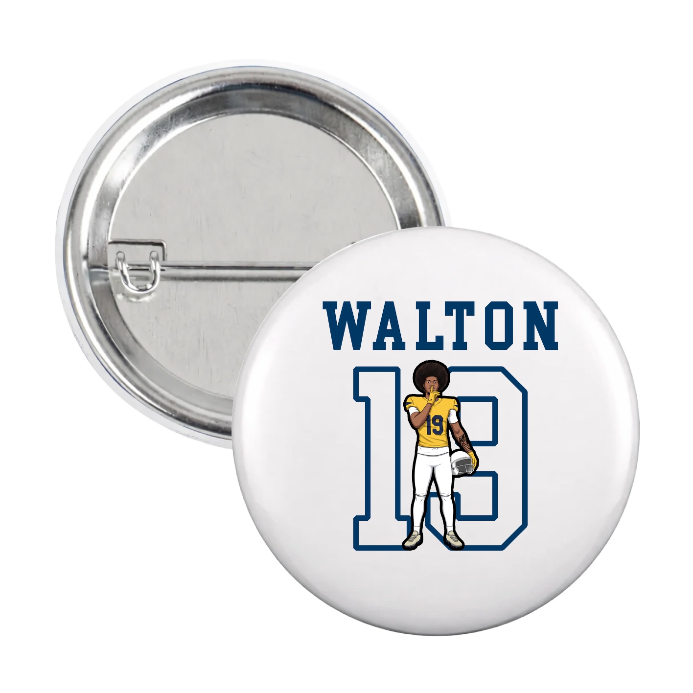 Game Day Button — Shirsey in White