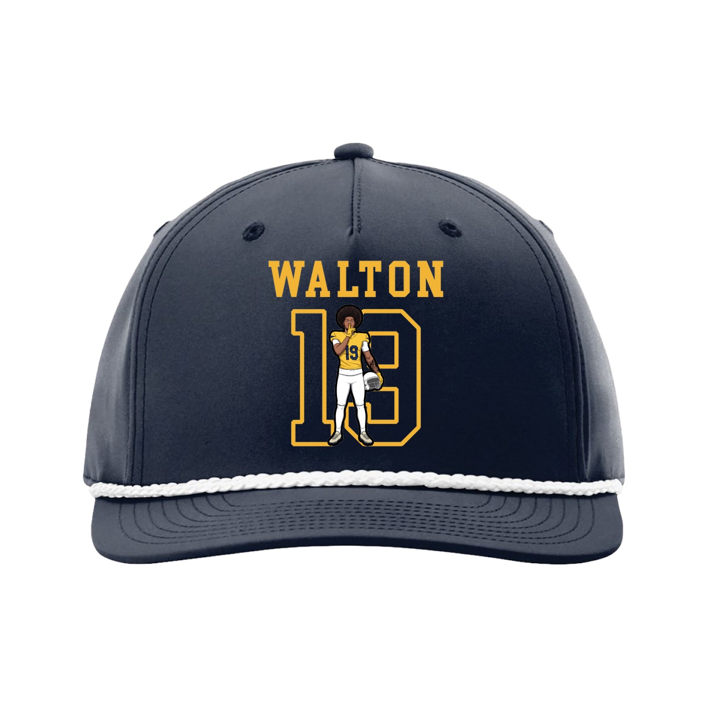 Five-Panel Classic Rope Cap — Shirsey in Navy