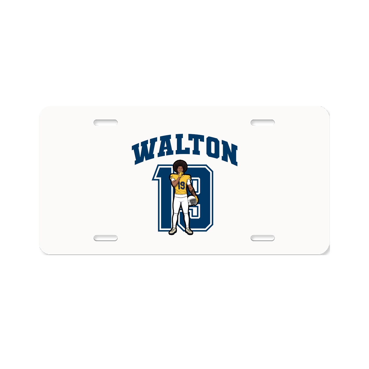 License Plate — Number in Classic