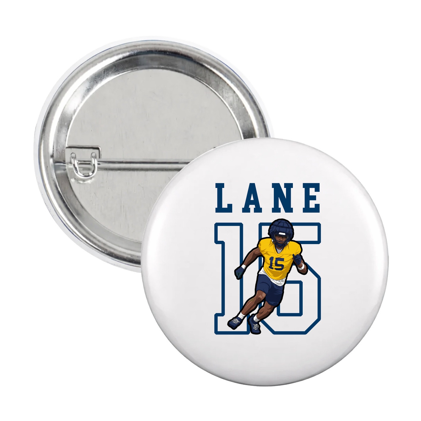Game Day Button — Shirsey in White