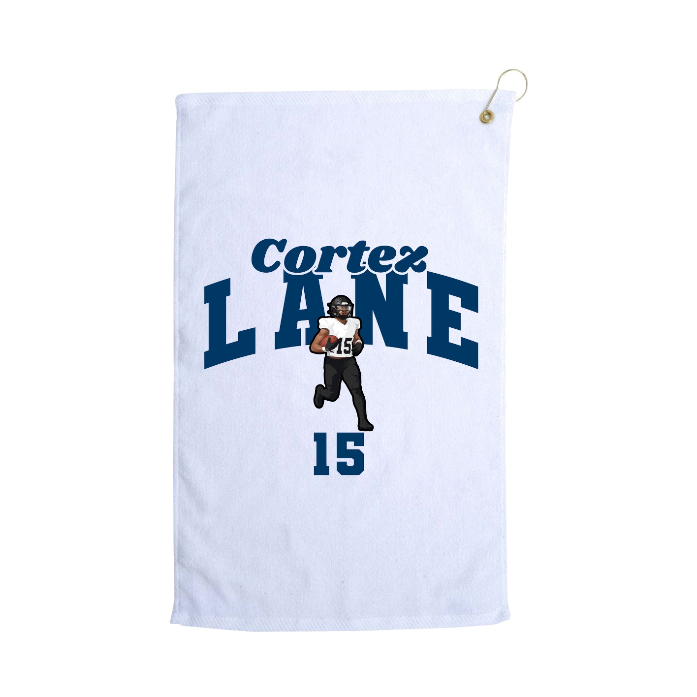 Golf Towel — Signature Arch in White