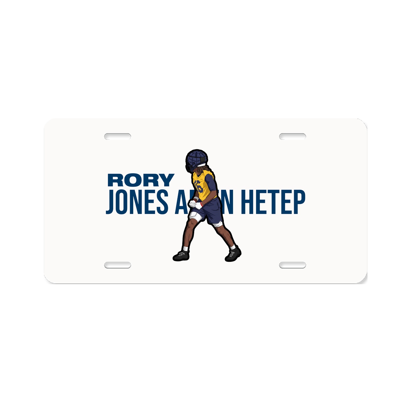 License Plate — Player Name in Classic