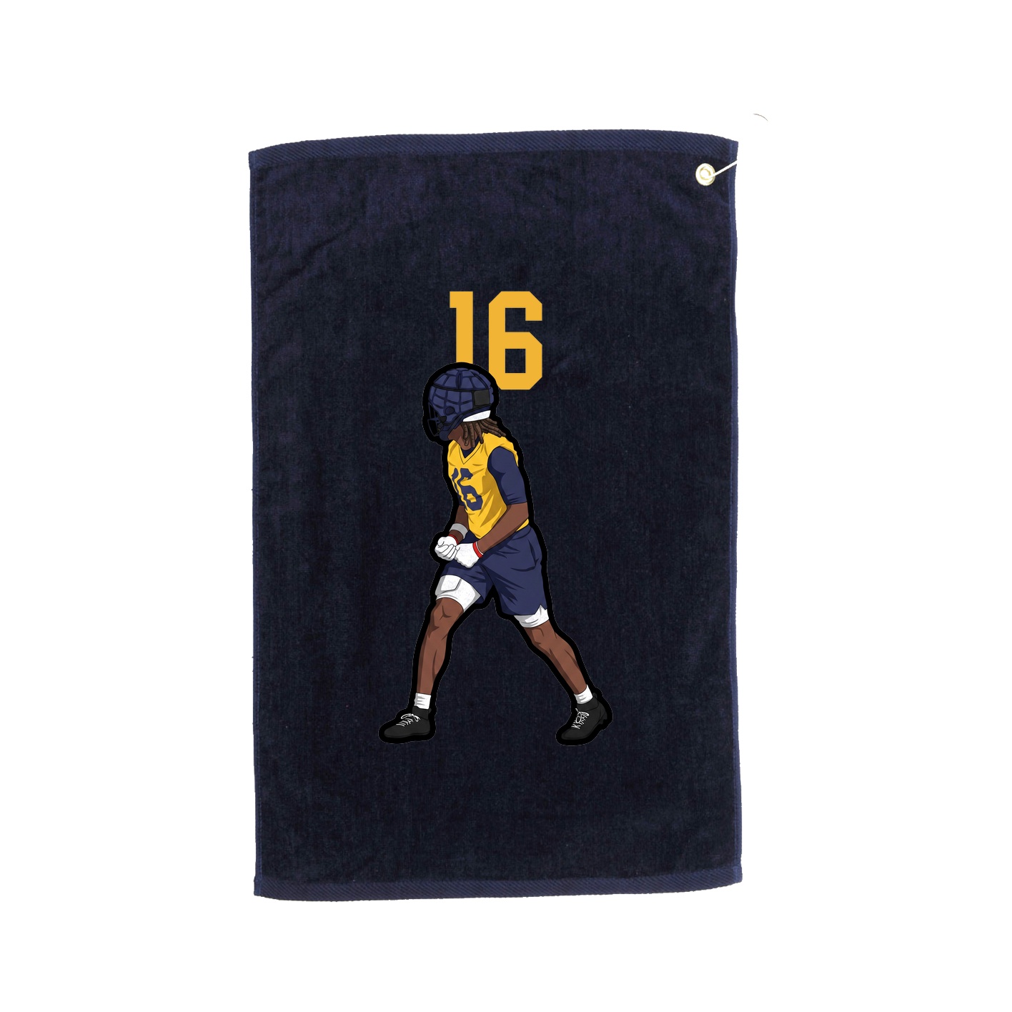 Golf Towel — Number Top in Navy