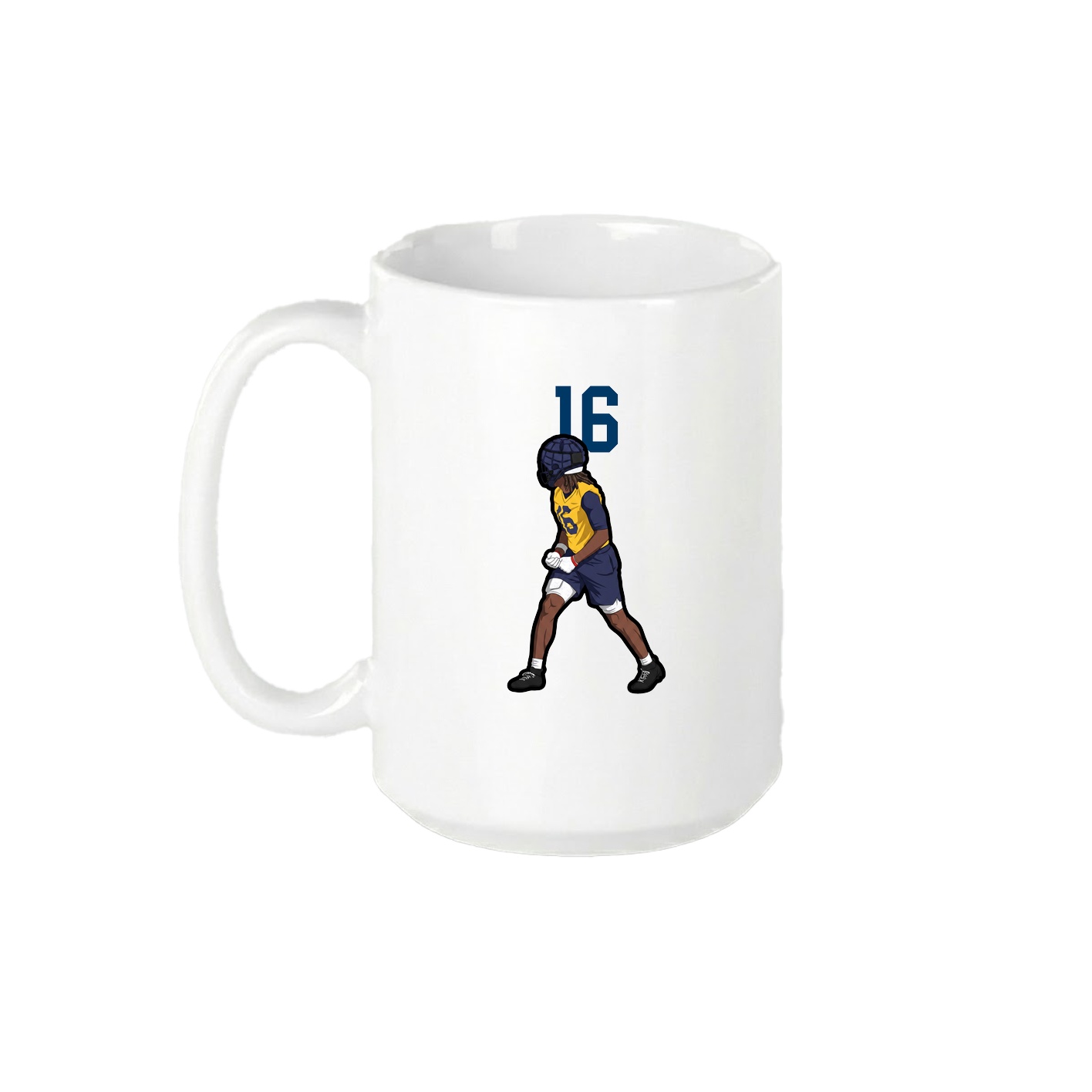 15oz Coffee Mug — Number Top in White