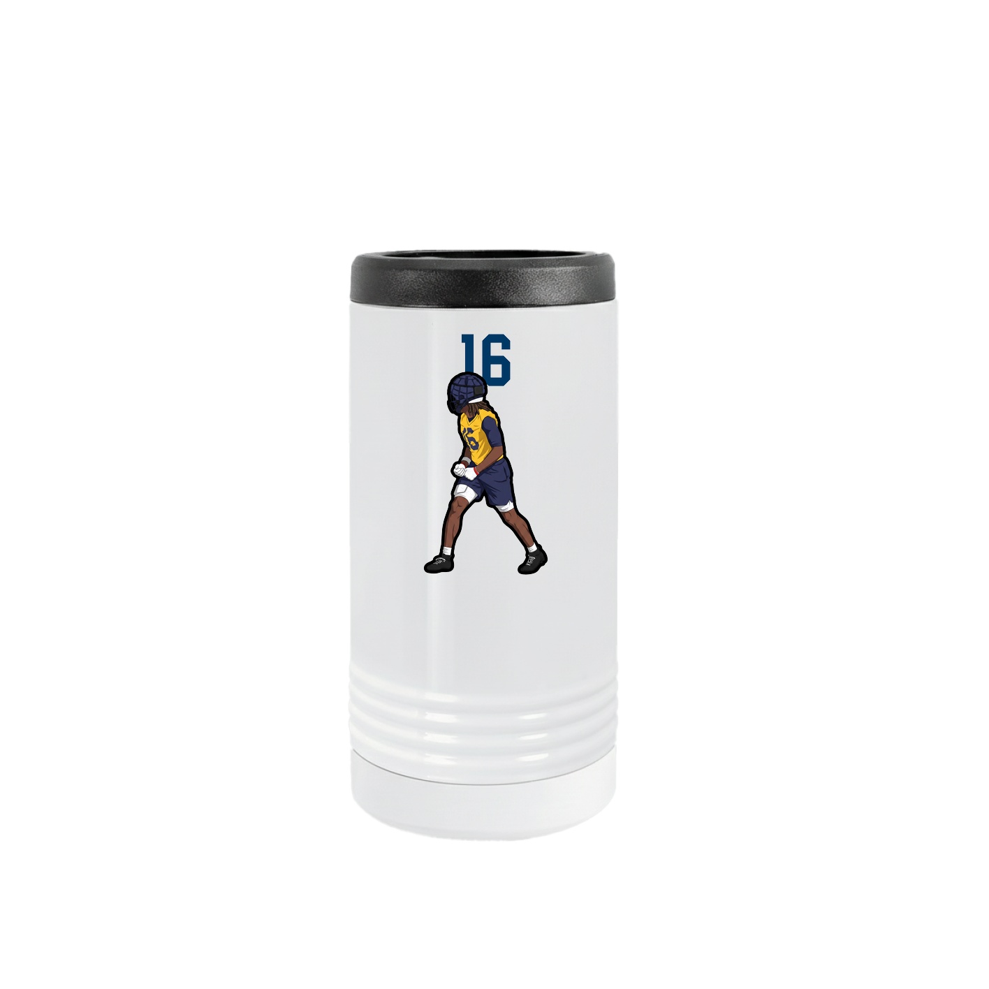 Slim Beverage Holder — Number Top in White