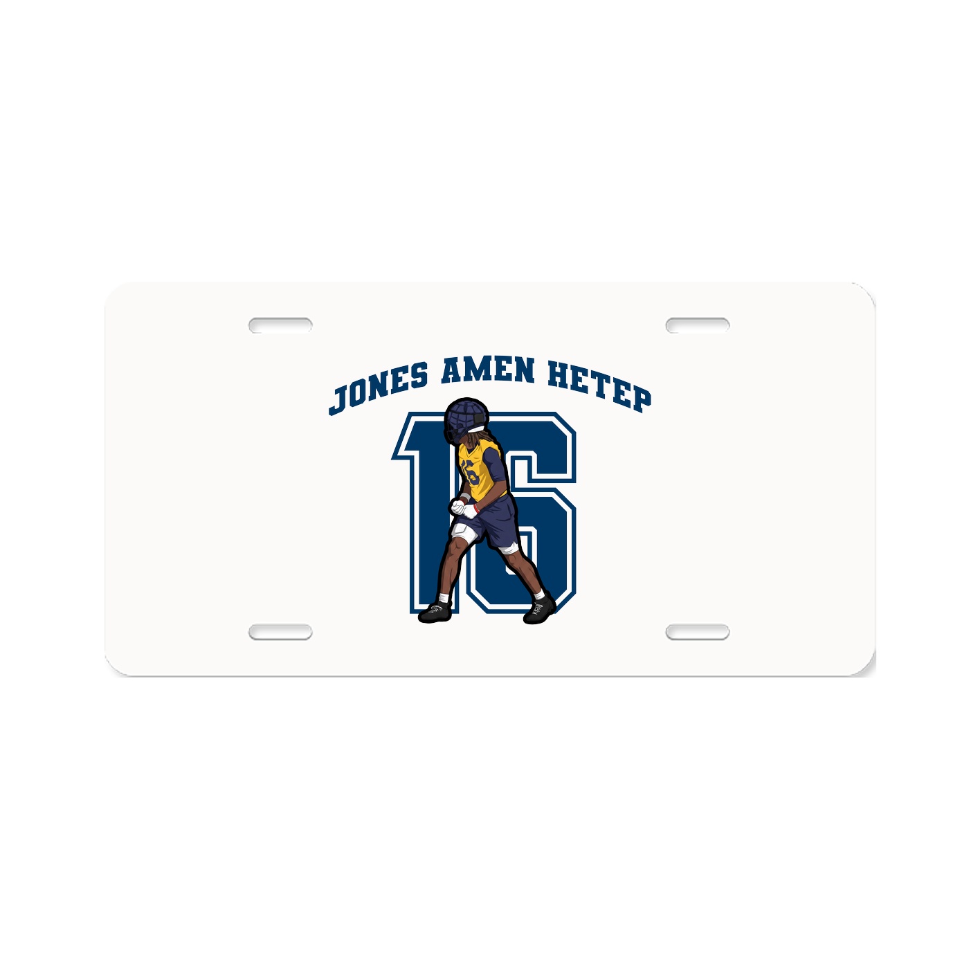 License Plate — Number in Classic