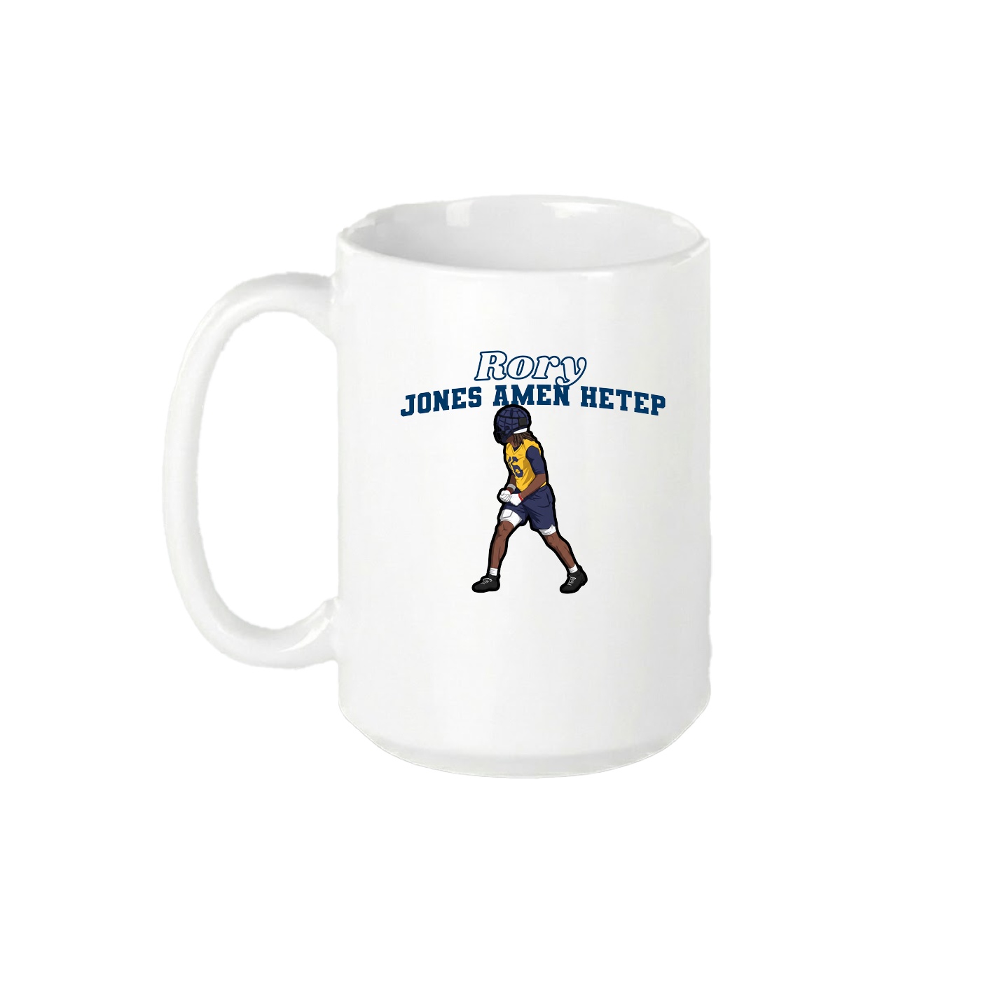 15oz Coffee Mug — Name Arch in White