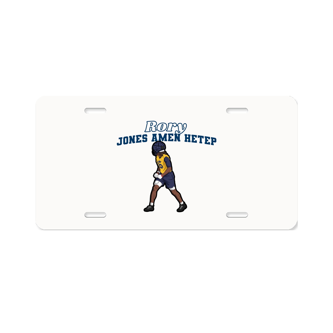 License Plate — Name Arch in Classic