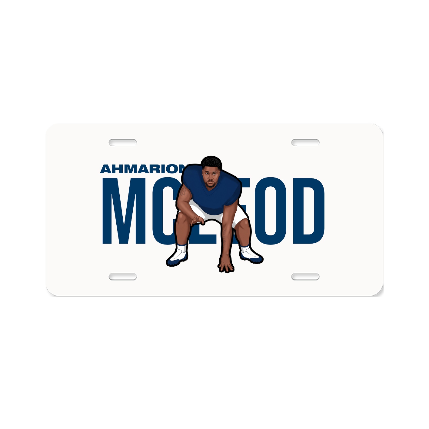 License Plate — Player Name in Classic