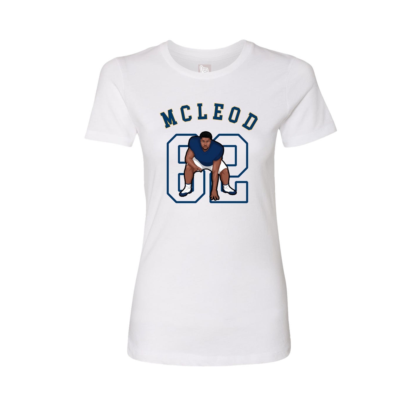 Fitted Women's Tee — Shirsey Arch in White