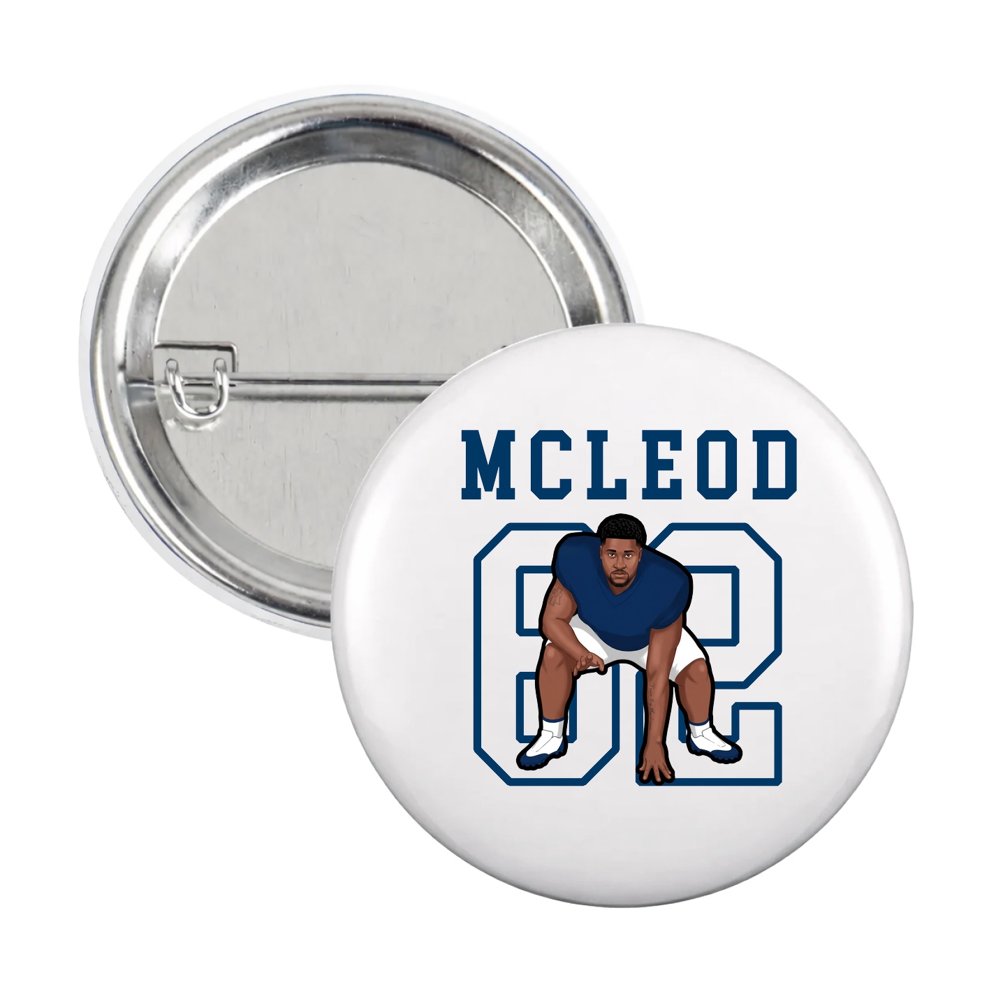 Game Day Button — Shirsey in White