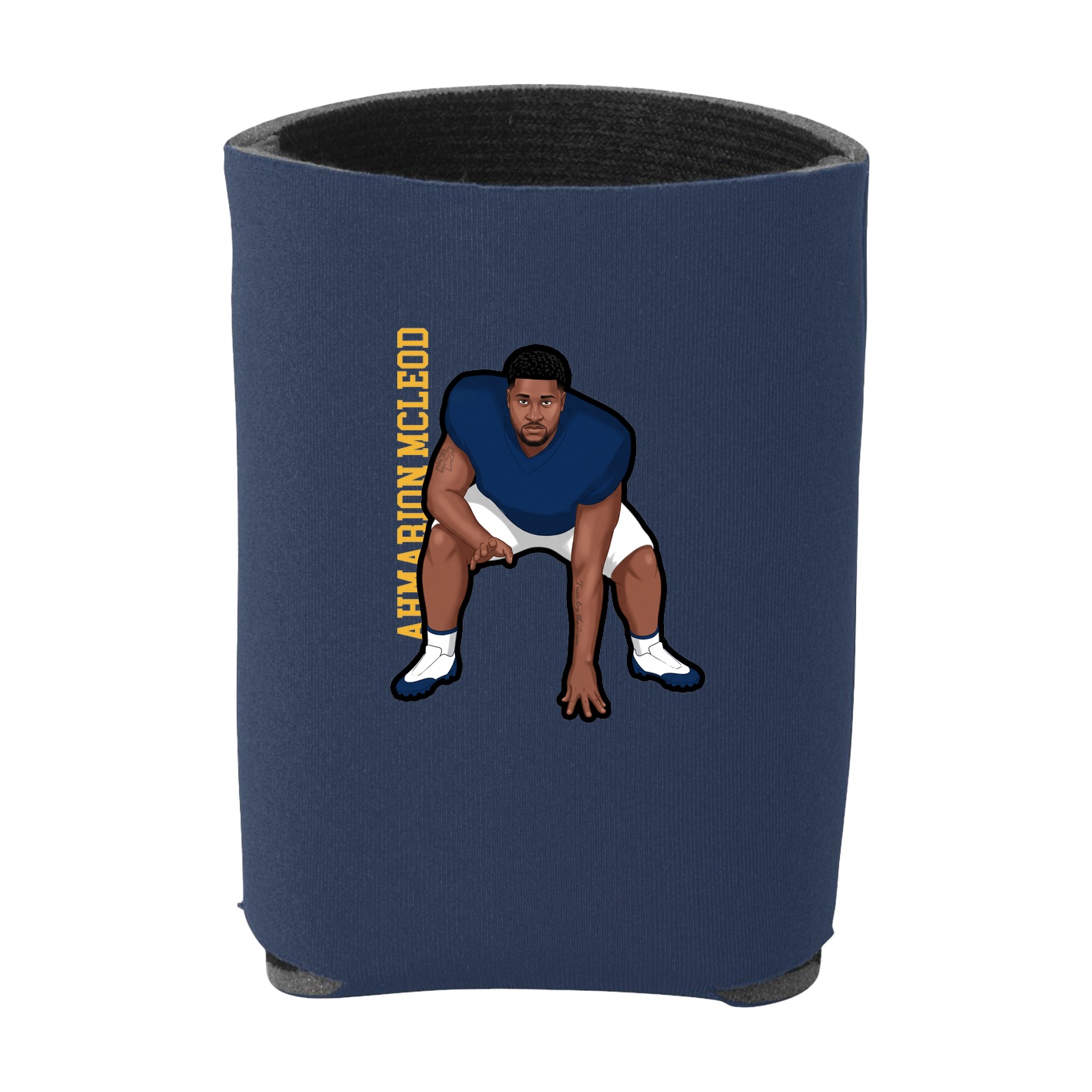 Can Holder — Name Vertical in Navy
