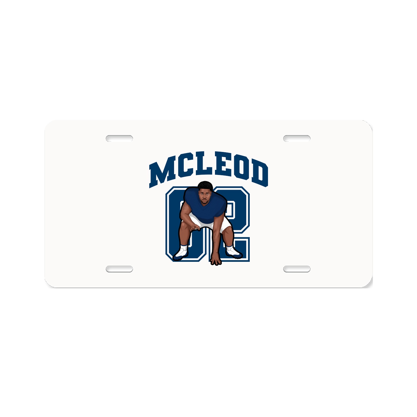 License Plate — Number in Classic