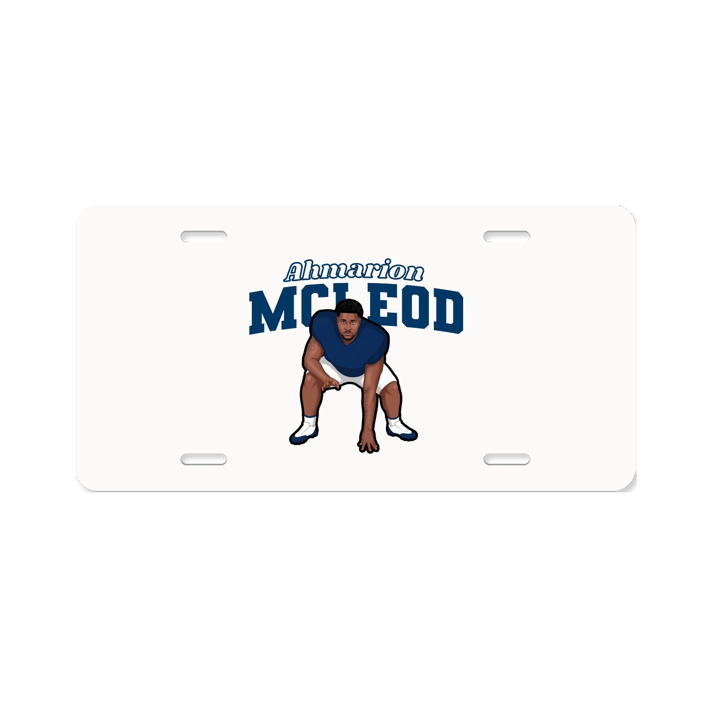 License Plate — Name Arch in Classic