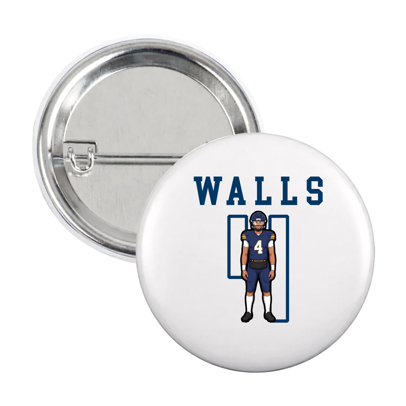 Game Day Button — Shirsey in White