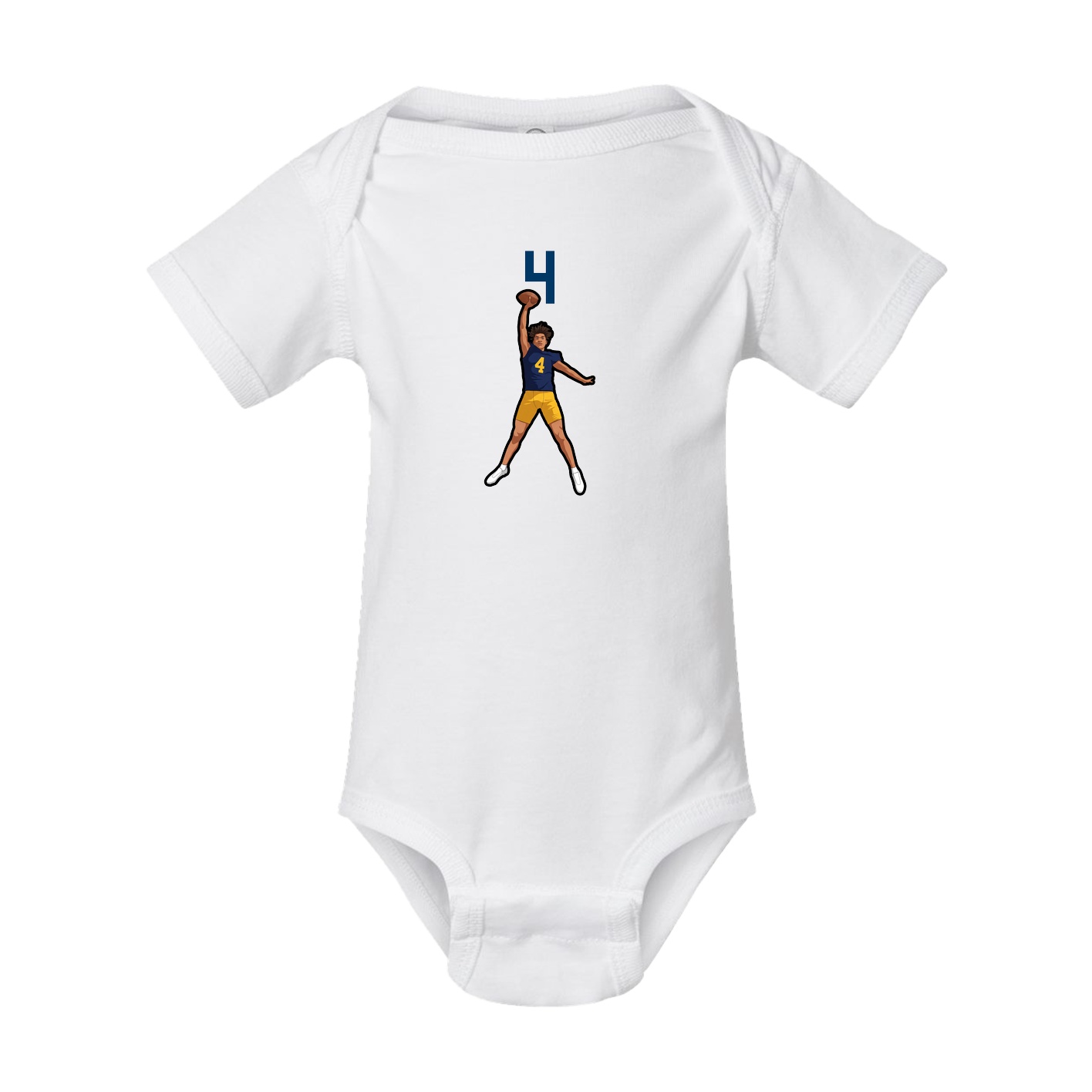 Baby Onesie — Number Top in White