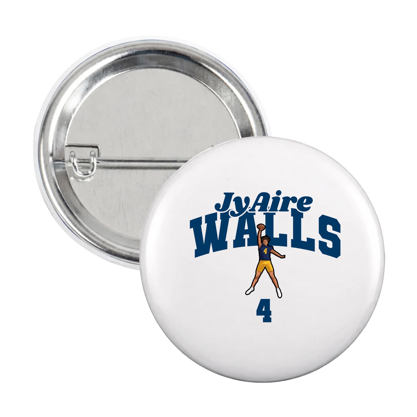 Game Day Button — Signature Arch in White