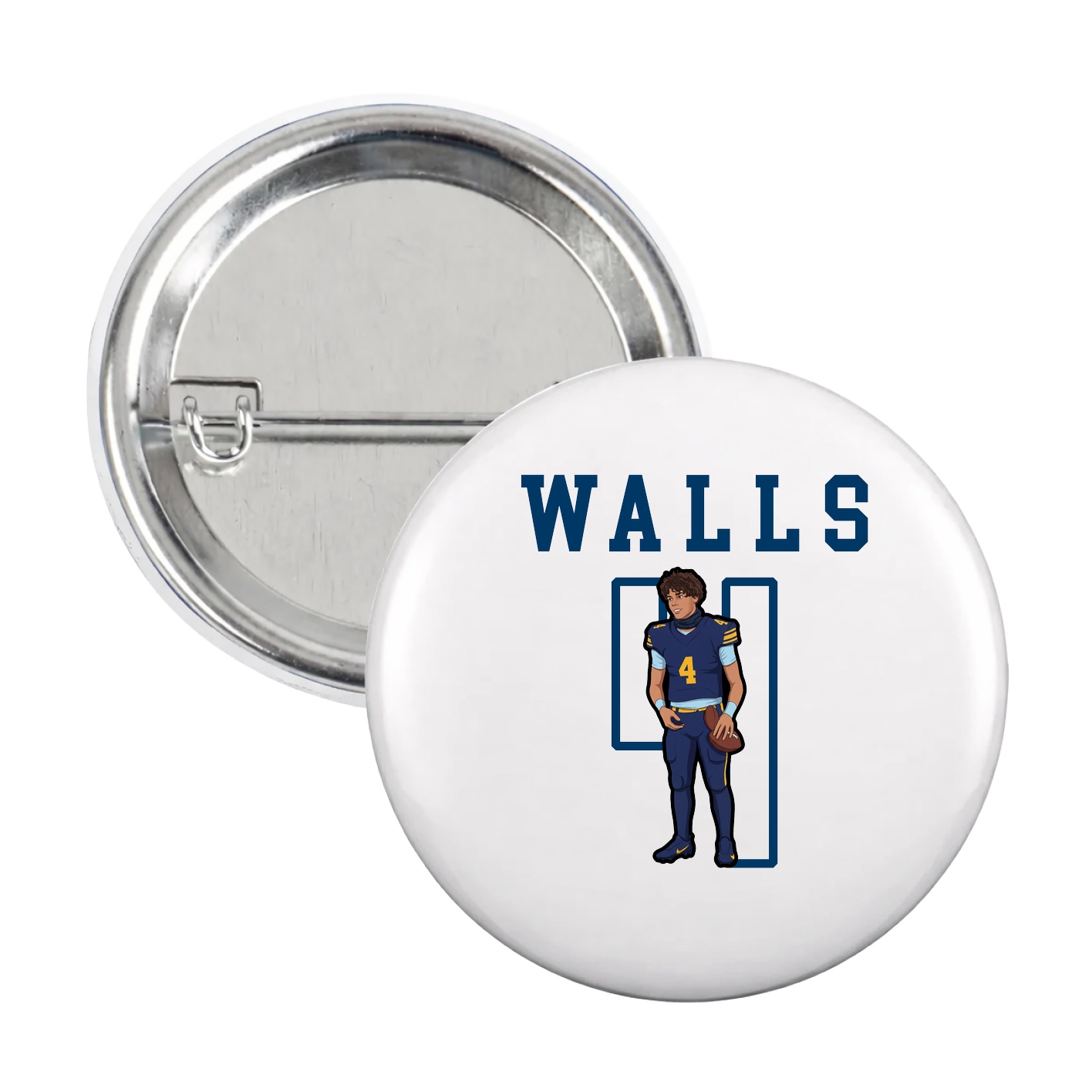 Game Day Button — Shirsey in White