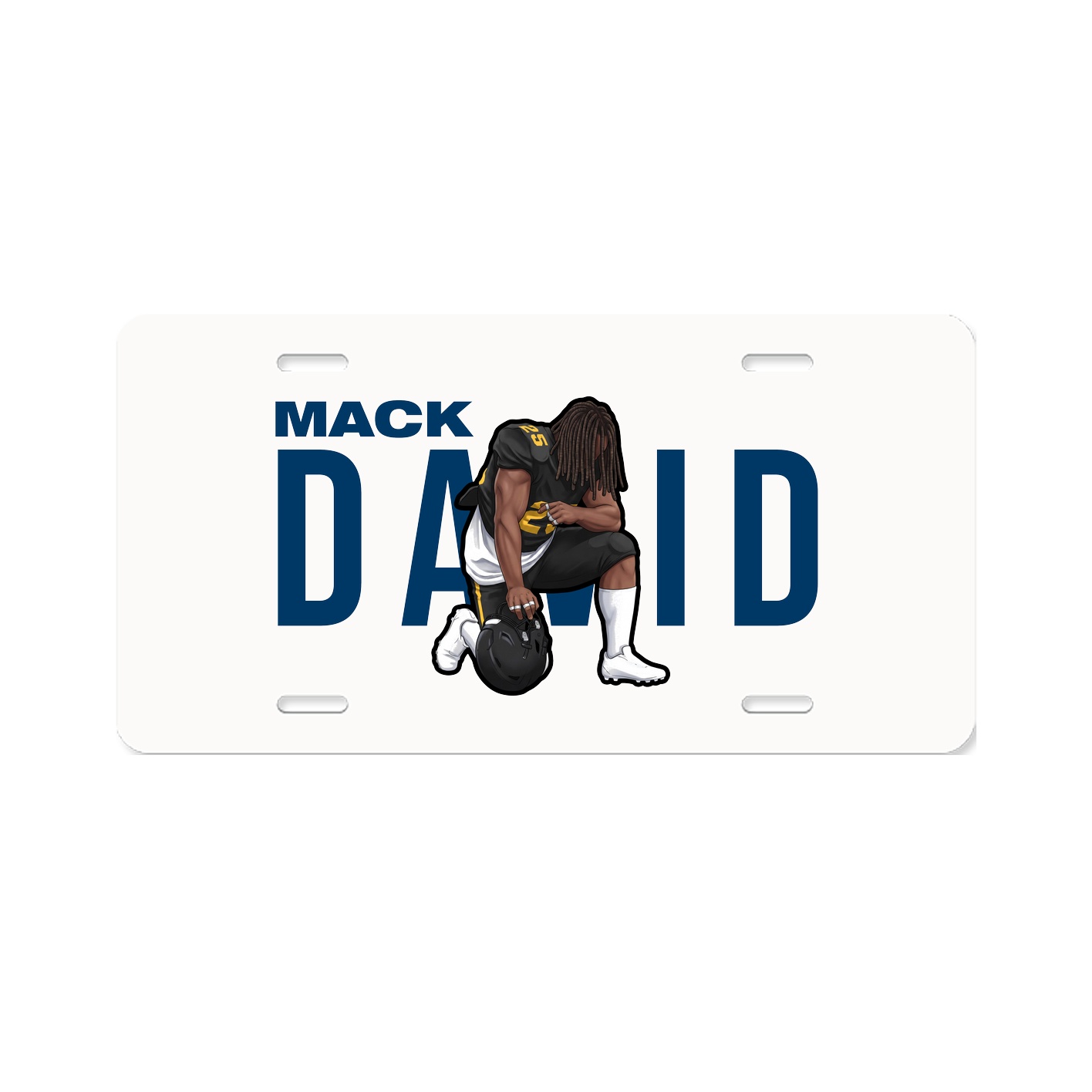 License Plate — Player Name in Classic