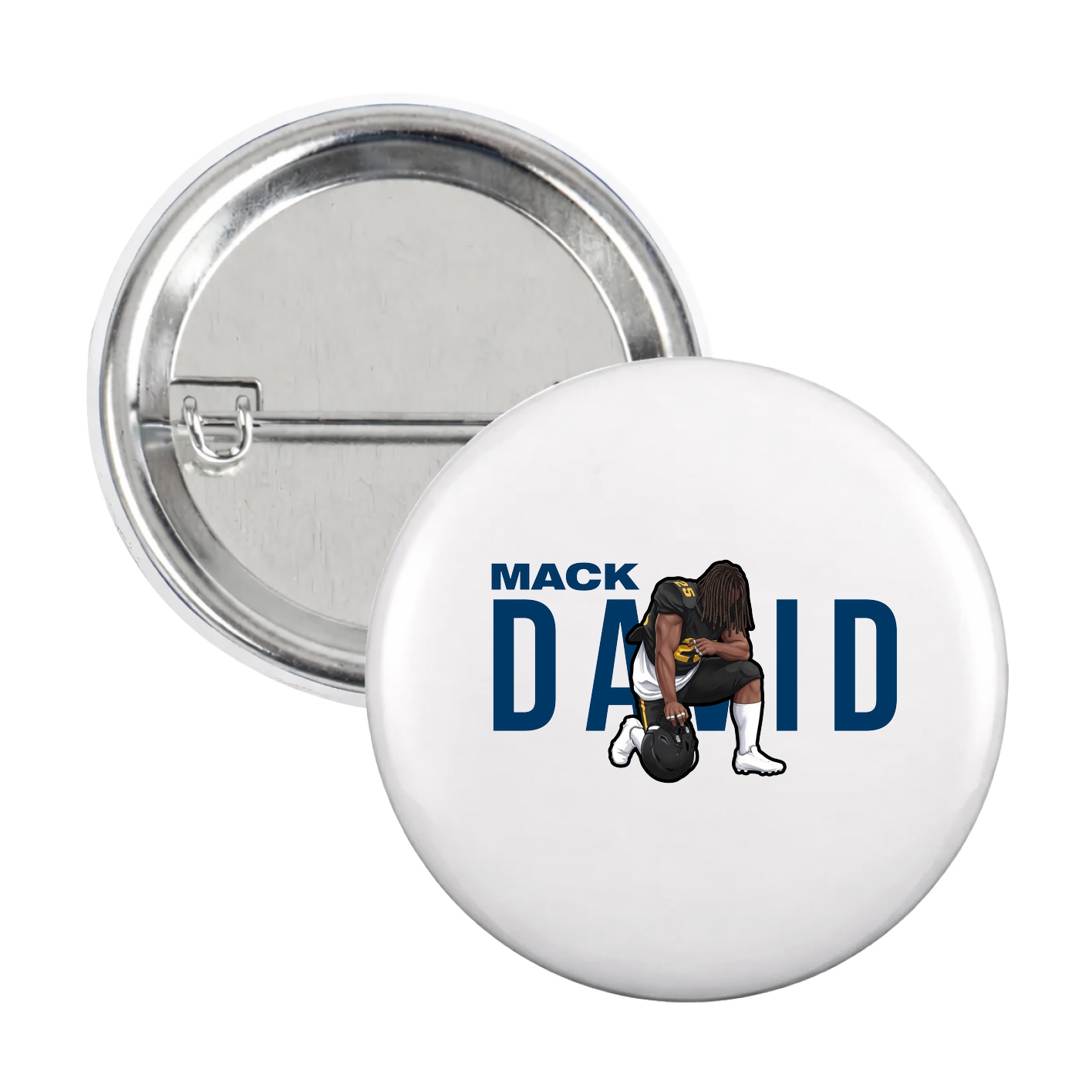 Game Day Button — Player Name in White